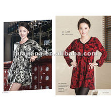 Elegent ladies' V neck cashmere knitting dress